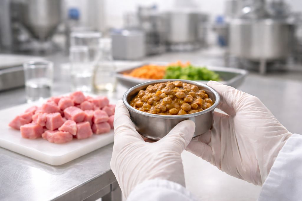 Helle, saubere Edelstahl-Umgebung als Symbolbild für Hygiene und Qualität